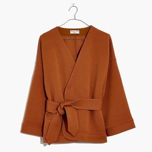 Texture & Thread Quilted Wrap Jacket